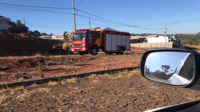 IncÃªndio afeta moradores do Bairro Ãgua Verde e arredores em Laranjeiras do Sul 